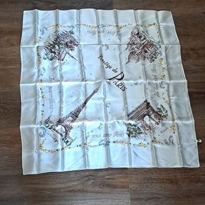 Vintage Paris Souvenir Scarf